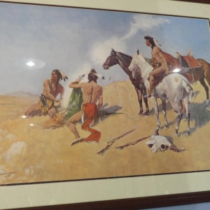 Smoke Signal By Fedrick Remington Print | Downtown Antique Mall