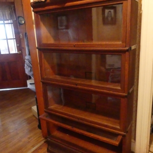 Lawyer Book Shelf | Antique 4 Shelf Lawyer Book Shelf