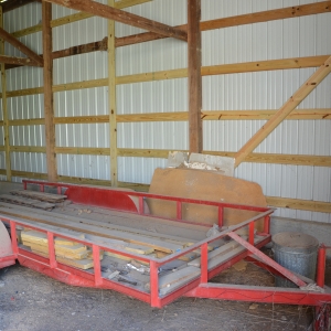Hay Wagon  Saundersville Ferry Auction | 16' Flat Hay Wagon