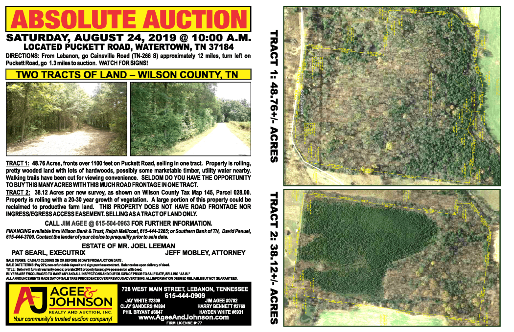 Agee & Johnson, Realty and Auction, Inc.