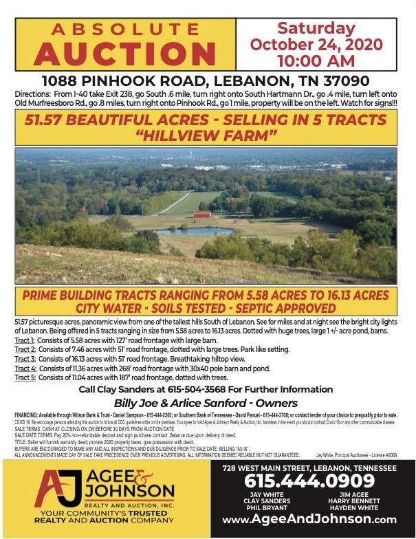 1088 Pinhook Rd Absolute Auction