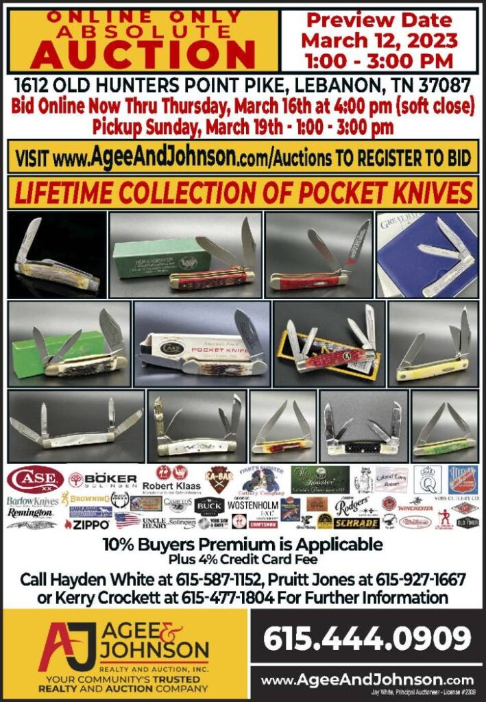 Scudder Online Knife Auction