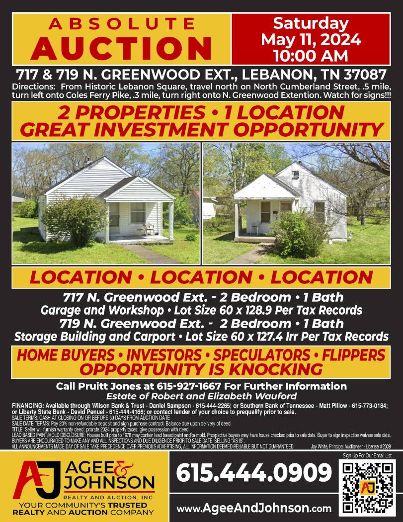 717 & 719 N Greenwood Extension • Lebanon