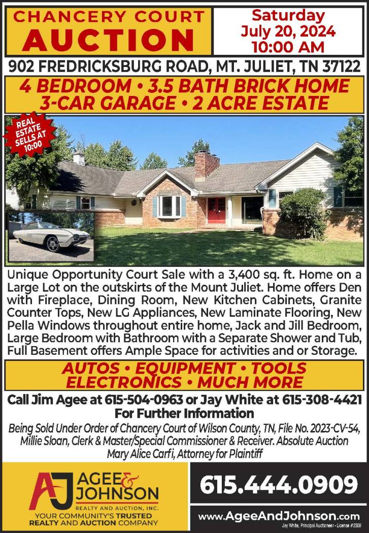 902 FREDRICKSBURG RD • MT JULIET