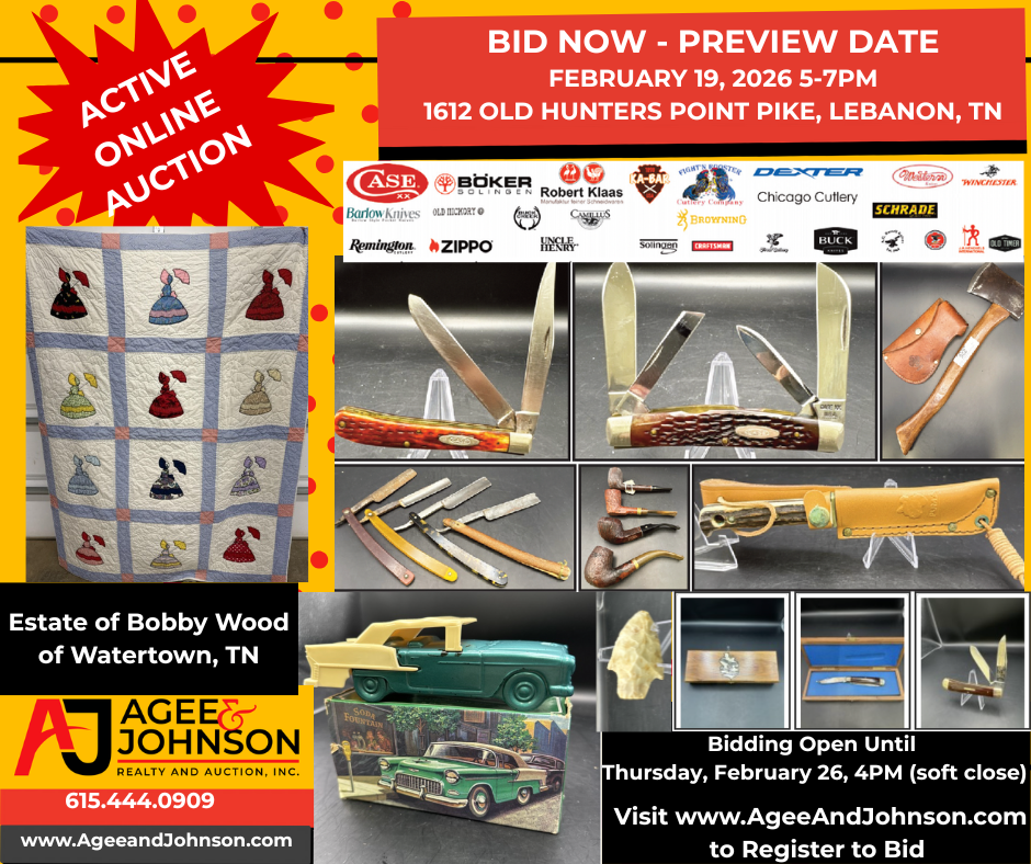 Bobby Wood Estate Online Auction